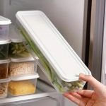 Refrigerator Herb Storage Boxes – Stackable Fresh Keeping Crisper Organizer with Lid