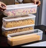 Refrigerator Herb Storage Boxes – Stackable Fresh Keeping Crisper Organizer with Lid
