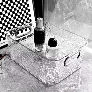 Multi-Purpose Transparent Cosmetic Organizer for Bathroom & Dressing Table