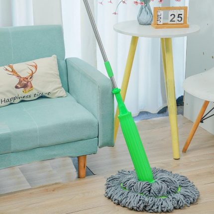 Dehydrated Bamboo Fibre 2-in-1 Wet & Dry Floor Mop – Quick Dry Cleaning Mop