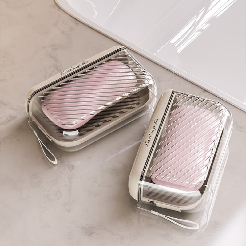 Portable Travel Soap Dish Holder – Leak-Proof Compact Soap Storage Box with Drain Tray Portable Travel Soap Dish Holder – Leak-Proof Compact Soap Storage Box with Drain Tray