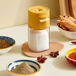 New 180ml Glass Quantitative Seasoning Jar – Press Type Salt Control Bottle