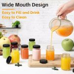 Set of 6 Gingershots Glass Bottles 60ml – Reusable Juice Bottles