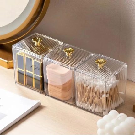 Multifunction Makeup Organiser Box Kenya – Cotton Pad Holder, Lipstick & Jewellery Storage