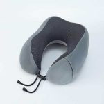 Premium Travel Neck Pillow – Memory Foam Support with Phone Pocket