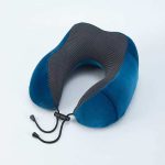 Premium Travel Neck Pillow – Memory Foam Support with Phone Pocket