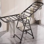 Heavy-Duty Folding Clothes Drying Rack with Wheels – Large Indoor & Outdoor Laundry Rack