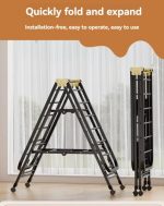 Heavy-Duty Folding Clothes Drying Rack with Wheels – Large Indoor & Outdoor Laundry Rack