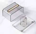 Luxury Clear Serviette Holder – Modern Transparent Napkin Holder for Home & Restaurant Use