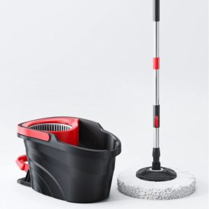 Pedal Spin Mop & Bucket Set – 360° Microfiber Hands-Free Cleaning System