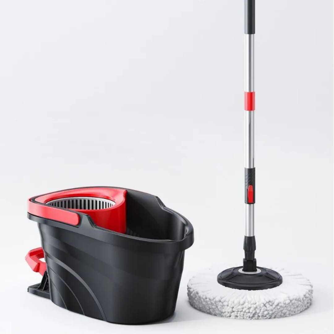Pedal Spin Mop & Bucket Set – 360° Microfiber Hands-Free Cleaning System