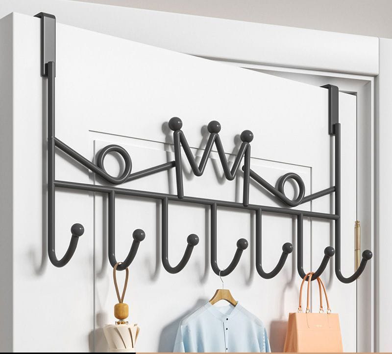 7 Hook Heavy Duty Over The Door Hanger Rack – Carbon Steel Clothes Organizer 7 Hook Heavy Duty Over The Door Hanger Rack – Carbon Steel Clothes Organizer