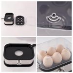 Electric Egg Boiler (6-Egg Capacity) with Timer & Measuring Cup