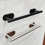 Self-Adhesive Towel Bar – No Drill Stainless Steel Bathroom Towel Holder