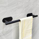 Self-Adhesive Towel Bar – No Drill Stainless Steel Bathroom Towel Holder