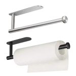 Long Paper Towel Holder Under Cabinet Stainless Steel Self Adhesive Wall Mount