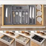 Expandable Cutlery Drawer Organizer – BPA-Free Adjustable Kitchen Tray (Grey, Black, White)