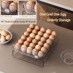 Premium 30 Grid Acrylic Egg Storage Tray – Fridge Egg Holder Organiser
