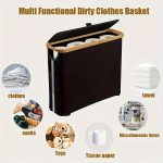 Slim Bathroom Storage Cabinet with Bamboo Lid – Space Saving Bathroom Organiser