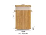 Large Capacity Foldable Bamboo Laundry Basket – Durable Laundry Hamper
