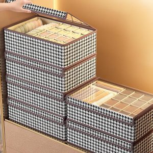 17 Grid Foldable Undergarment Organizer – Drawer Storage Box for Socks & Underwear