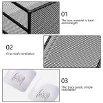 Large Mesh Bathroom Rack with Self Adhesive Stickers – No Drill Wall Shelf