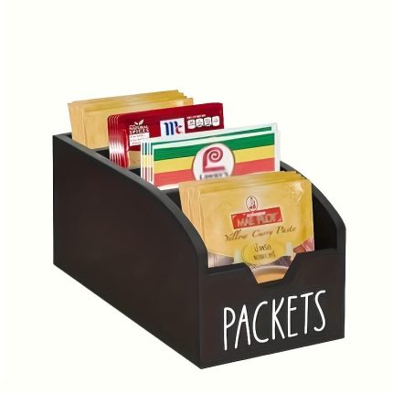 Wooden Tea Bag /Coffee Storage Box – Multipurpose Kitchen & Desk Organizer