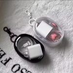 Portable Mini Clear Zipper Storage Bag – Cute Keychain Earphone & Cable Organizer
