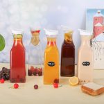 Clear Pitcher Bottle 1000ml Acrylic Water Jug with Flip Top Lid