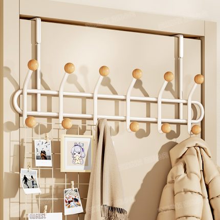 Heavy Duty Big Over-The-Door Rack – Metal Closet Organizer for Coats, Hats, Robes & Towels