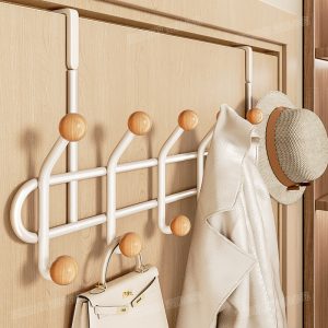 Heavy Duty Big Over-The-Door Rack – Metal Closet Organizer for Coats, Hats, Robes & Towels