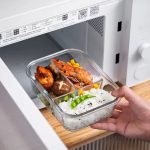 High Borosilicate Glass Partitioned Lunchbox 1040ml – Microwave Safe Food Storage Container