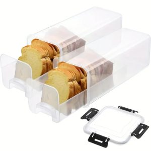Bread Storage Container with Tray & Airtight Lid