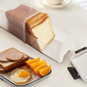 Bread Storage Container with Tray & Airtight Lid