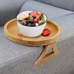 Bamboo Multifunctional Portable Tray | Foldable Sofa Armrest Snack & Drink Table