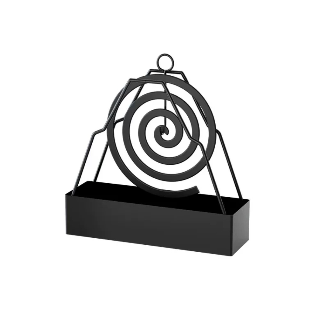 Nordic Style Anti-Scald Mosquito Coil Holder with Tray – Black Nordic Style Anti-Scald Mosquito Coil Holder with Tray – Black