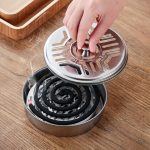Premium Stainless Steel Mosquito Coil Holder with Lid & Ashtray