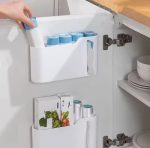 Wall-Mounted Garbage Bag Dispenser No-Drill Plastic Bag Storage Box