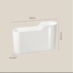 Wall-Mounted Garbage Bag Dispenser No-Drill Plastic Bag Storage Box