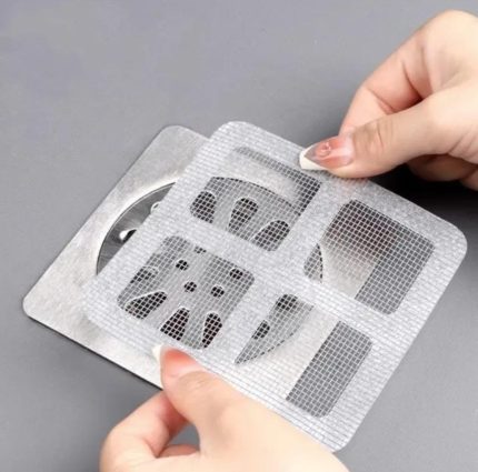 Disposable Bathroom & Kitchen Strainer – 12 Pcs Set Hair & Food Drain Stopper