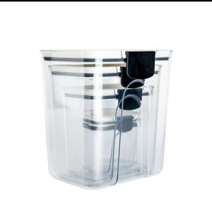 4 Pcs Airtight Food Storage Containers Set – Stackable Kitchen Storage (4.6L, 2.7L, 1.3L, 0.35L)