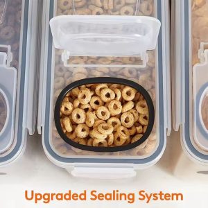 4pc Airtight Food Storage Containers 2.5L with Labels & Pen – Kitchen Storage