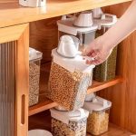 Acrylic Airtight Cereal Storage Container 1800ml – Kitchen Storage Jar