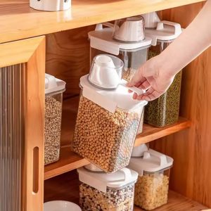 Acrylic Airtight Cereal Storage Container 1800ml – Kitchen Storage Jar