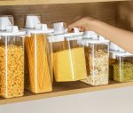 Acrylic Airtight Cereal Storage Container 1800ml – Kitchen Storage Jar