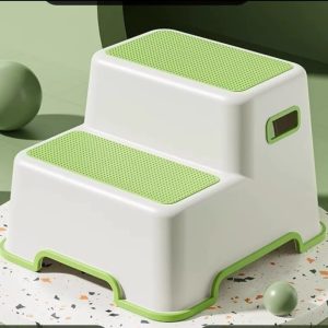 Portable Anti-Slip Kids Step Stool for Bathroom & Toilet Training – Lightweight Toddler Stool