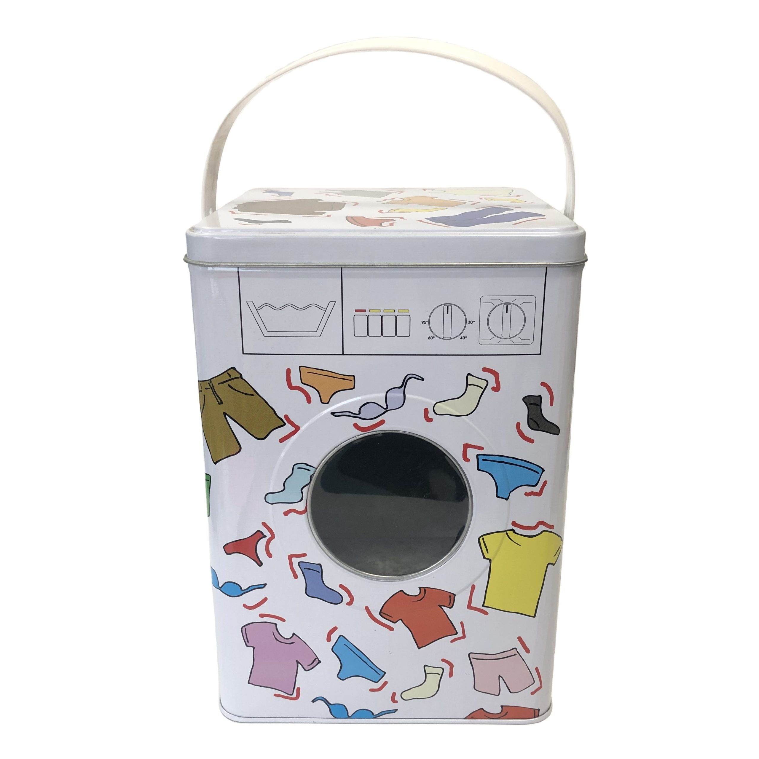 Washing Machine Shaped Laundry Container – Airtight Detergent Powder Storage Box & Laundry Detergent Canister