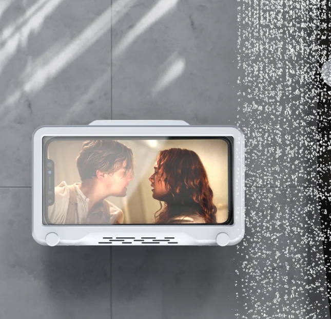 Waterproof Case Bathroom Phone Holder – Rotating Wall Mount Shower Phone Case