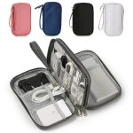 Travel Cable Organiser Pouch Waterproof Double Layer Electronic Accessories Storage Bag