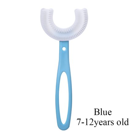 Baby’s Toothbrush 360 Degree U-Shaped Silicone Kids Toothbrush & Teether for Oral Care